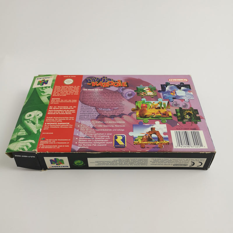 Nintendo 64 game "Banjo Kazooie" N64 N 64 Banjo-Kazooie | Original packaging | PAL NNOE