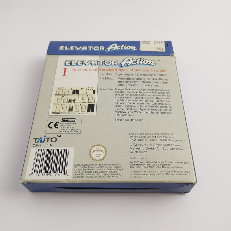 Nintendo Gameboy Classic Game "Elevator Action" GB | Original packaging | PAL NOE