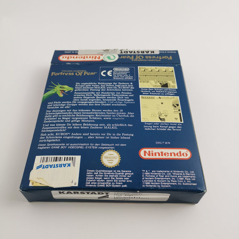 Nintendo Gameboy Classic Game "Fortress of Fear" GB Game Boy | Original packaging | PAL NOE