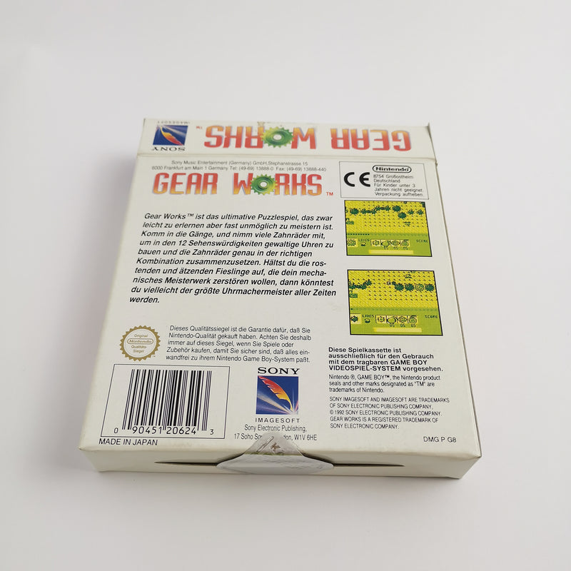 Nintendo Gameboy Classic Game "Gear Works" Game Boy | Original packaging | PAL NOE