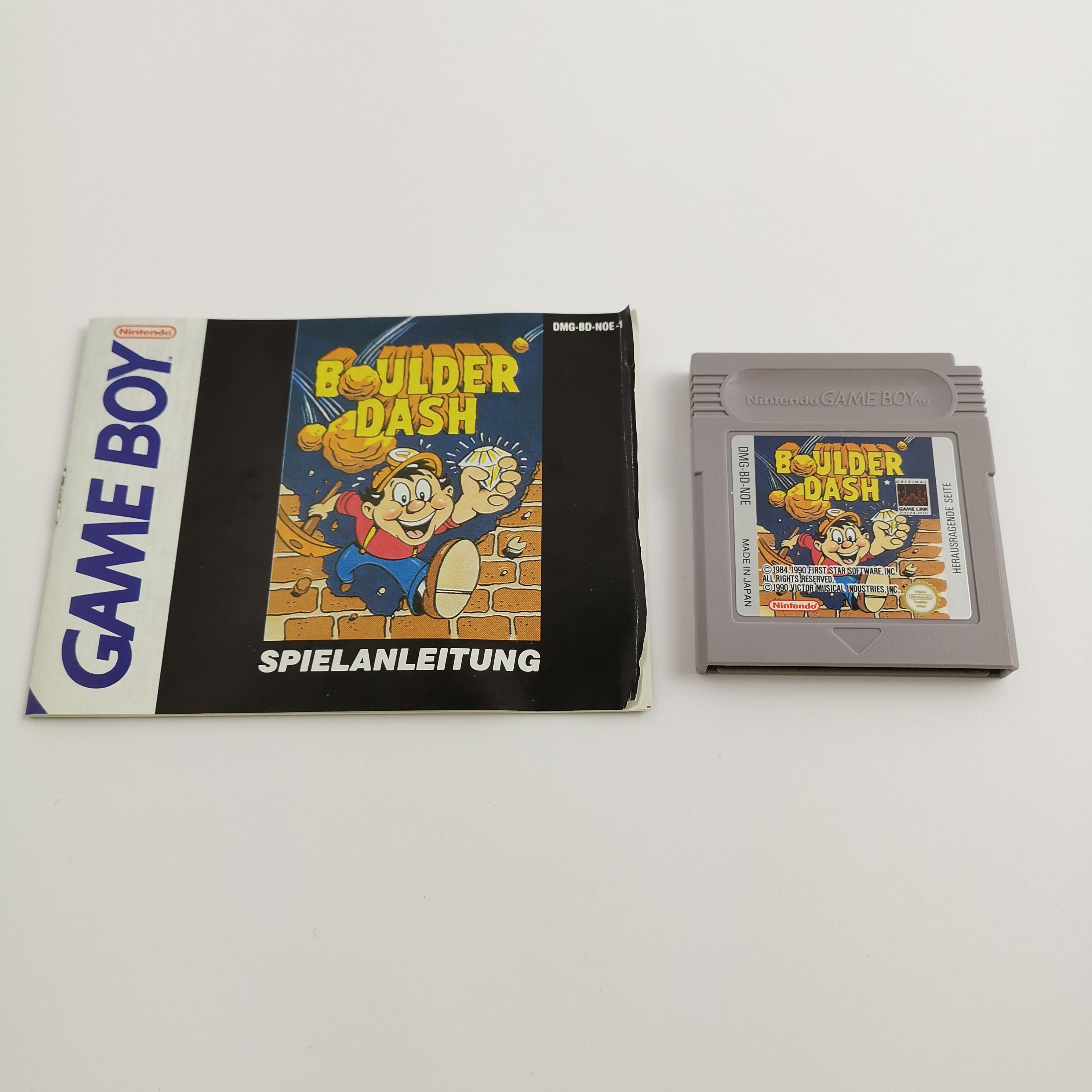 Nintendo Gameboy Classic Spiel " Boulder Dash " GB Game Boy | OVP | PAL NOE-2