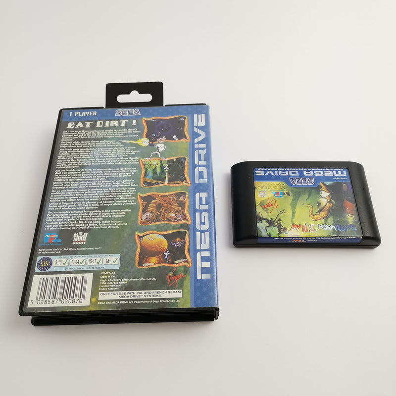 Sega Mega Drive Spiel " EarthWorm Jim " MD MegaDrive Earth Worm | OVP | PAL