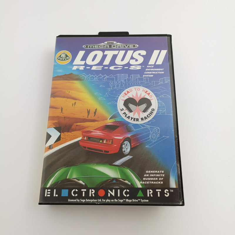 Sega Mega Drive game "Lotus II 2 RECS" MD MegaDrive car racing | OVP PAL