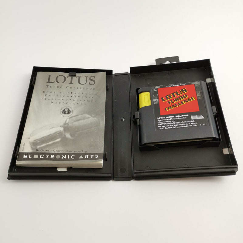 Sega Mega Drive Spiel " Lotus Turbo Challenge " MegaDrive Autorennen | OVP PAL