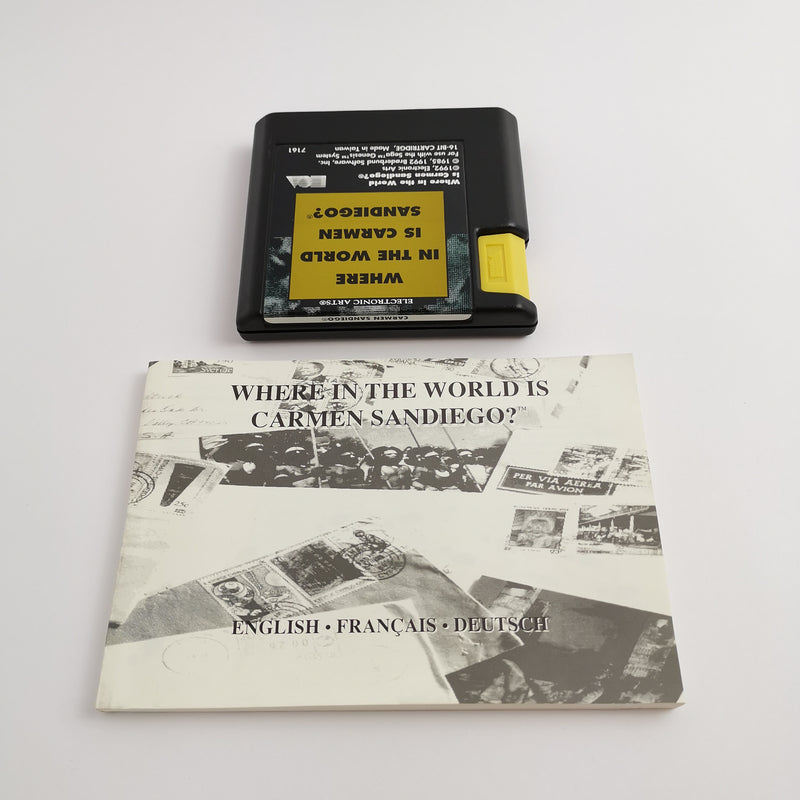 Sega Mega Drive Spiel " Where in the World is Carmen Sandiego " MD | OVP | PAL