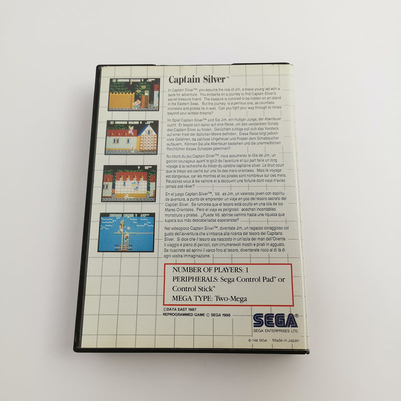 Sega Master System game "Captain Silver" MS MasterSystem | Original packaging | PAL