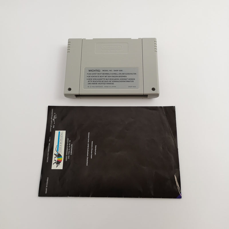 Super Nintendo game "The Smurfs Travel the World" SNES | Original packaging | PAL NOE-1