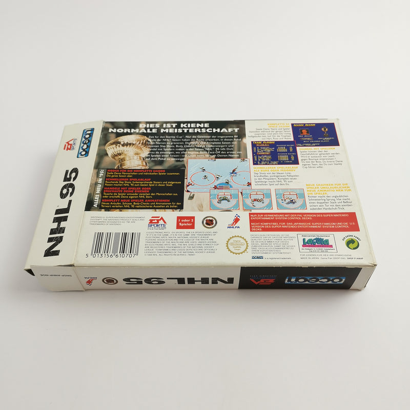 Super Nintendo Spiel " NHL 95 " EA Sports SNES Icehockey | OVP | PAL NOE