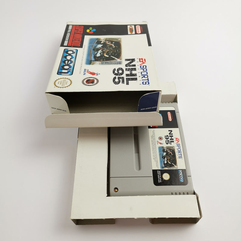 Super Nintendo Game "NHL 95" EA Sports SNES Icehockey | Original packaging | PAL NOE