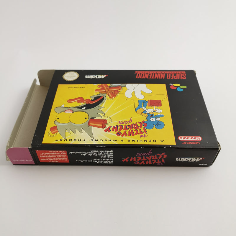 Super Nintendo Spiel " The Itchy & Scratchy Game " SNES Simpsons | OVP | PAL EUR