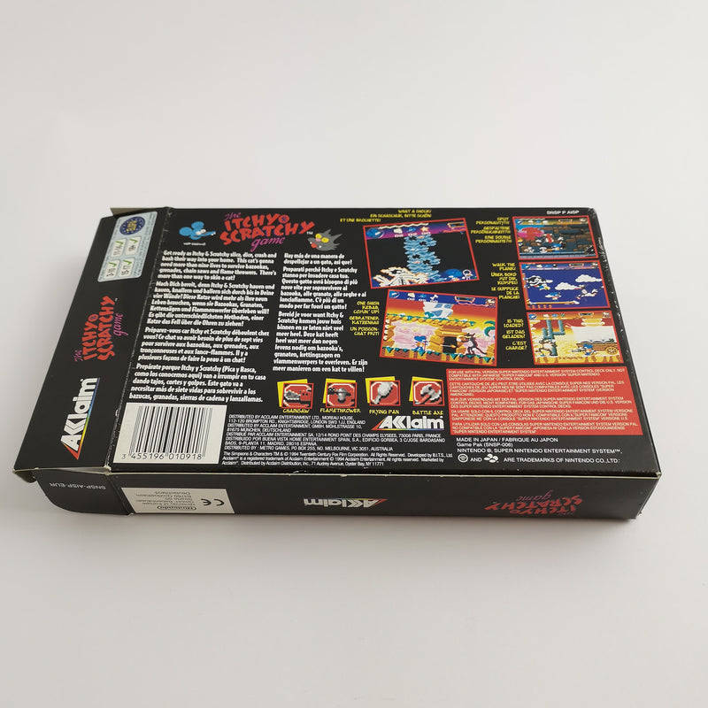 Super Nintendo Spiel " The Itchy & Scratchy Game " SNES Simpsons | OVP | PAL EUR