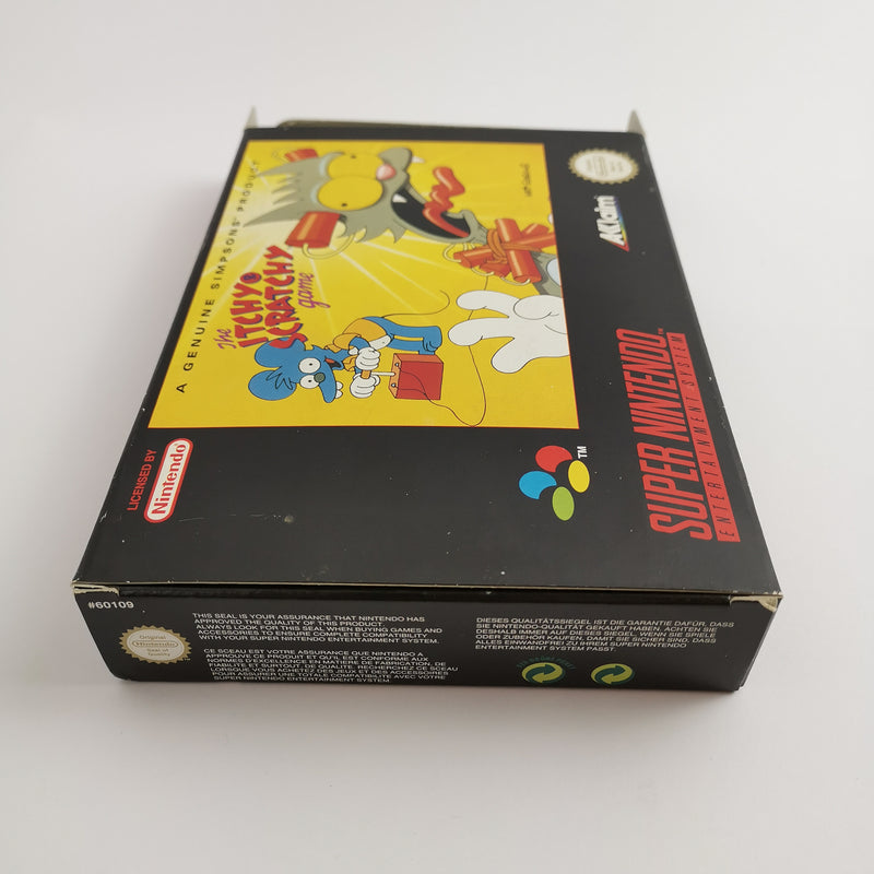 Super Nintendo Spiel " The Itchy & Scratchy Game " SNES Simpsons | OVP | PAL EUR