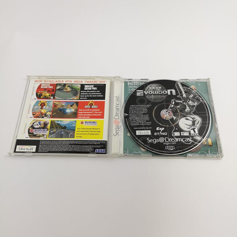 Sega Dreamcast Spiel " Evolution the world of sacred device " OVP NTSC-U/C USA