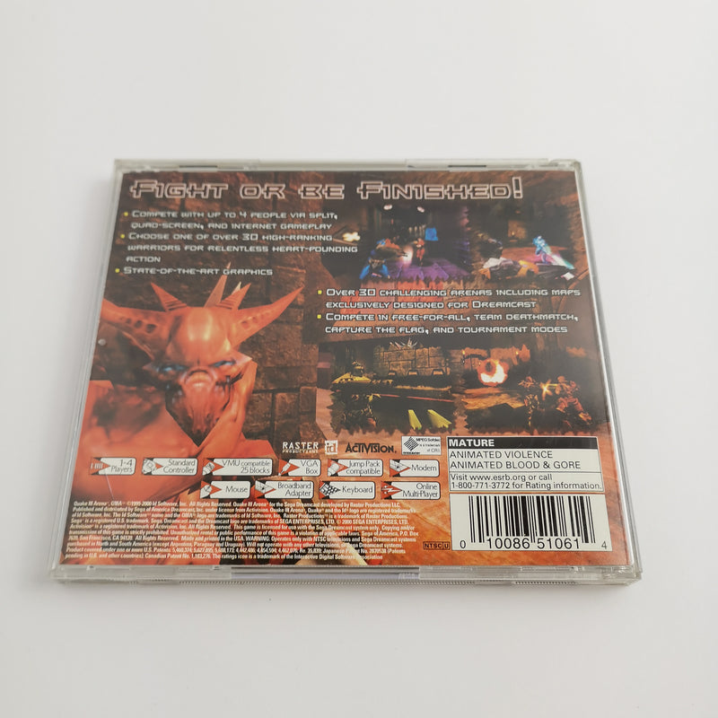 Sega Dreamcast game " Quake III 3 Arena " DC | OVP | NTSC-U/C USA