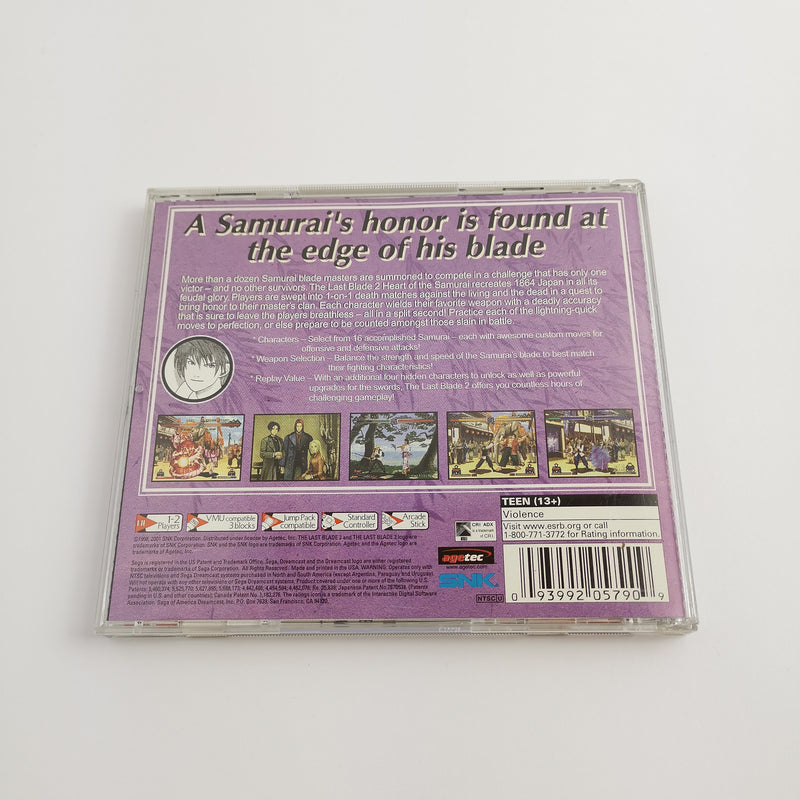 Sega Dreamcast game "The Last Blade 2 Heart of the Samurai" OVP NTSC-U/C USA