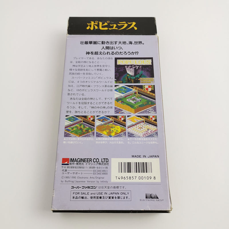 Nintendo Super Famicom Spiel " Populous " SNES SFC | NTSC-J Japan OVP