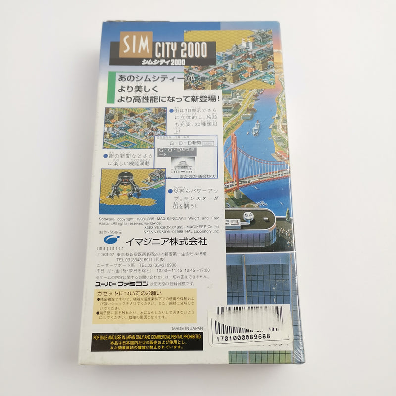 Nintendo Super Famicom Spiel " Sim City 2000 " NEU NEW SEALED | SNES SFC Japan