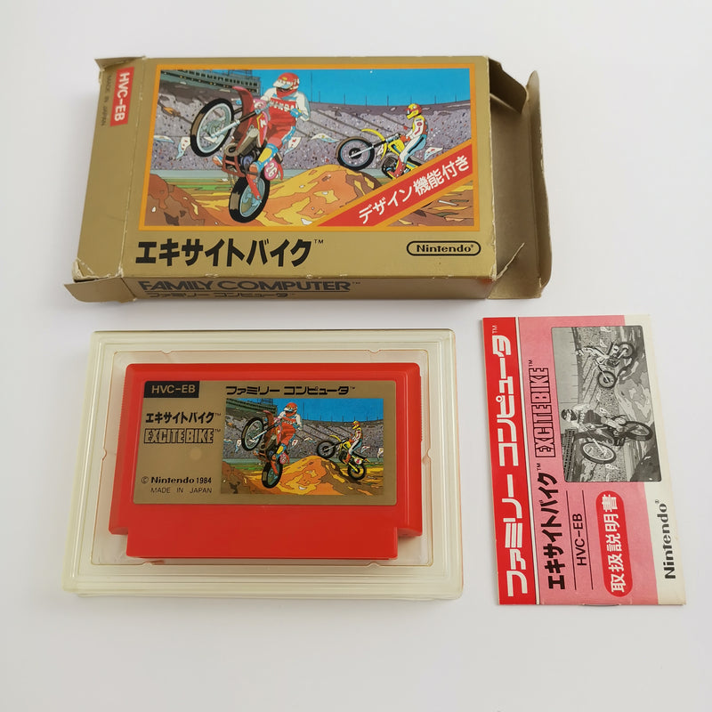 Nintendo Famicom Spiel " Excitebike " Family Computer Nes | NTSC-J Japan JAP OVP