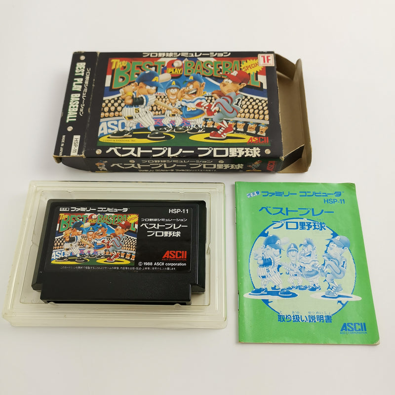 Nintendo Famicom Spiel " The Best Play Baseball " Nes NTSC-J Japan JAP | OVP