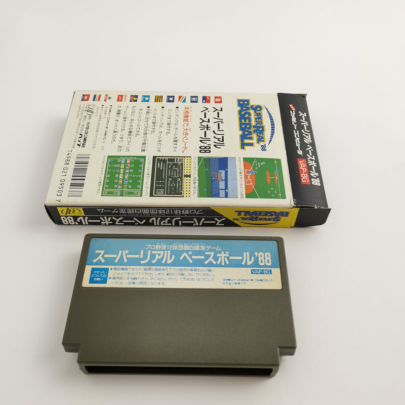 Nintendo Famicom Game "Super Real Baseball 88" Nes | NTSC-J Japan JAP | Original packaging