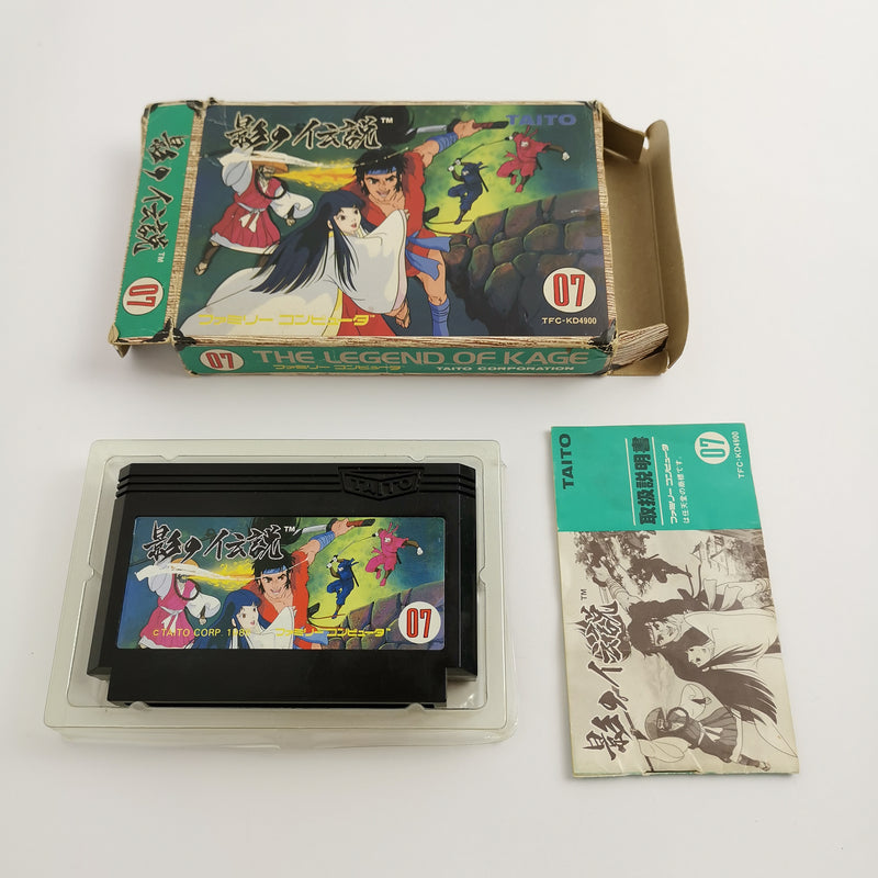 Nintendo Famicom Spiel " The Legend of Kage " Nes | NTSC-J Japan JAP | OVP