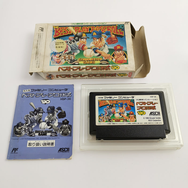 Nintendo Famicom Spiel " The Best Play Baseball 90 " Nes OVP | NTSC-J Japan JAP