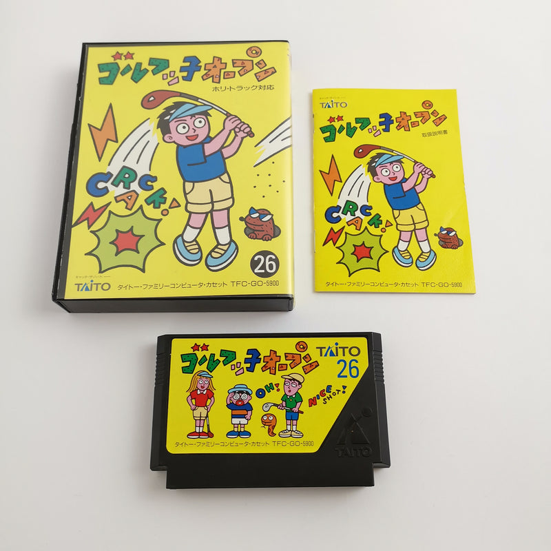 Nintendo Famicom game "Golf-kko Open" Nes OVP | NTSC-J Japan JAP
