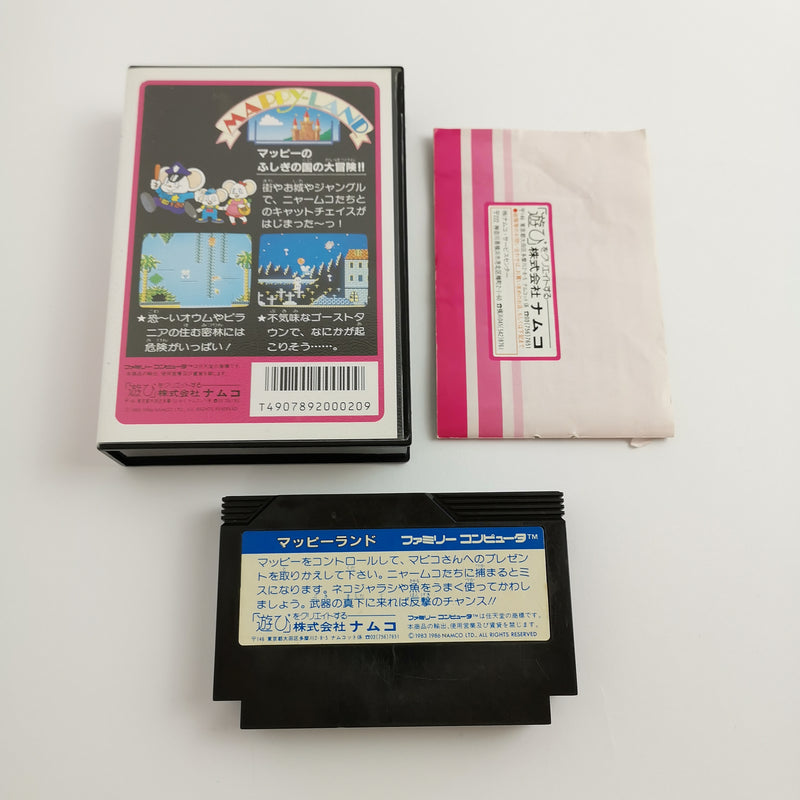 Nintendo Famicom Spiel " Mappy-Land " Mappyland Nes OVP | NTSC-J Japan JAP