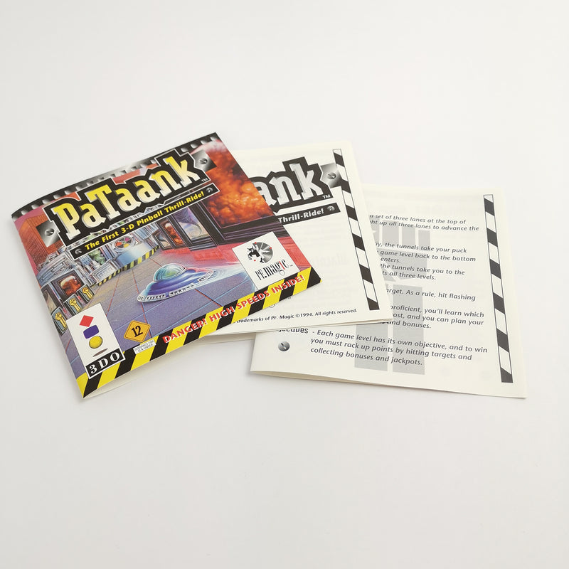 Panasonic 3DO Spiel " PaTaank 3-D Pinball " Long Box 3 DO | OVP