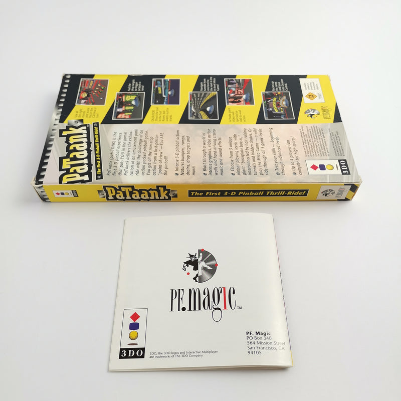 Panasonic 3DO Spiel " PaTaank 3-D Pinball " Long Box 3 DO | OVP