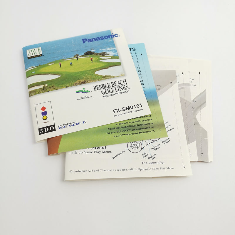 Panasonic 3DO Spiel " Pebble Beach Golf Links " Long Box 3 DO | OVP