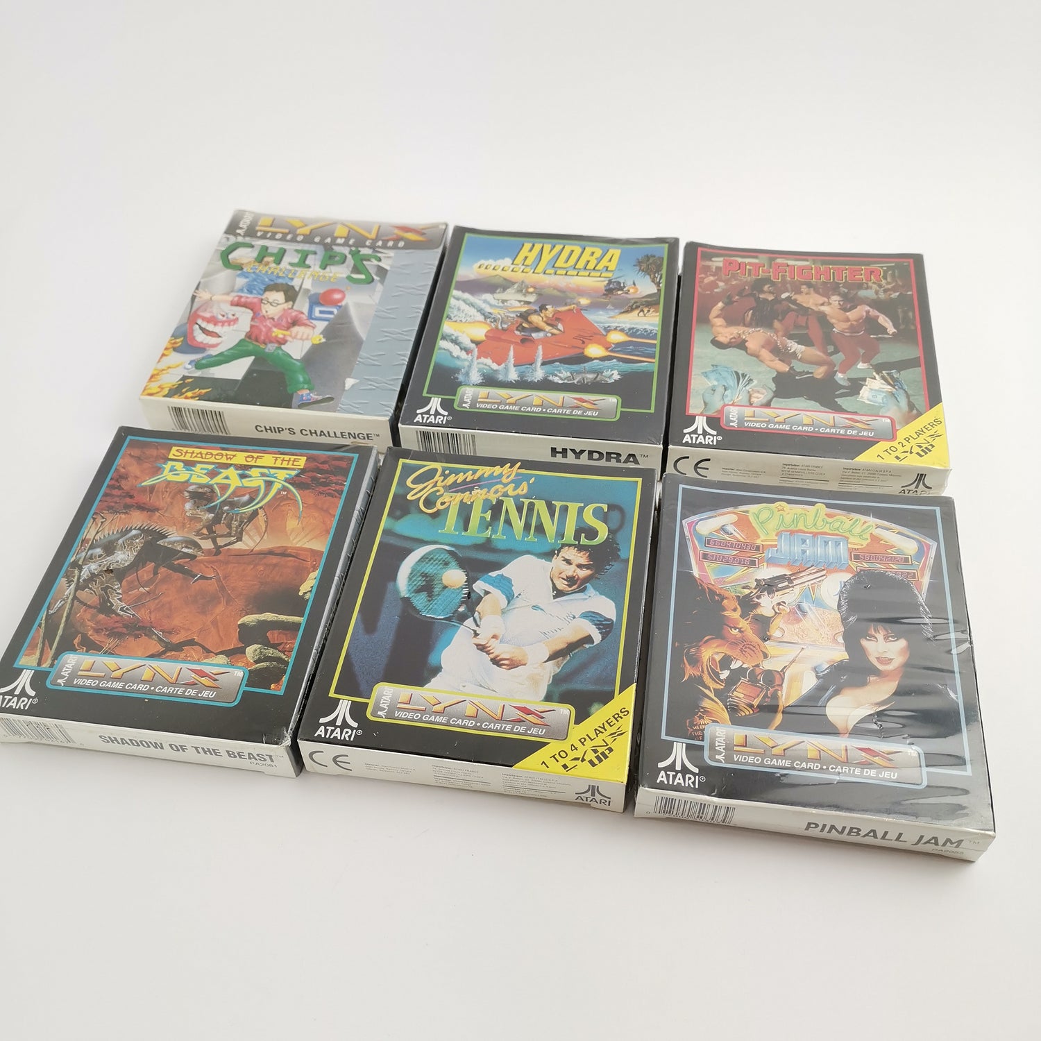 Atari Lynx 2 Handheld großes Konvolut mit 14 Spielen, 10 Sealed. OVP