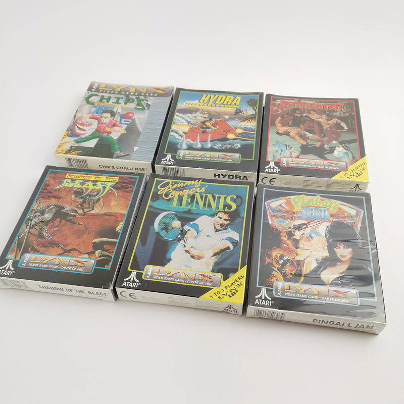 Atari Lynx 2 Handheld großes Konvolut mit 14 Spielen, 10 Sealed. OVP