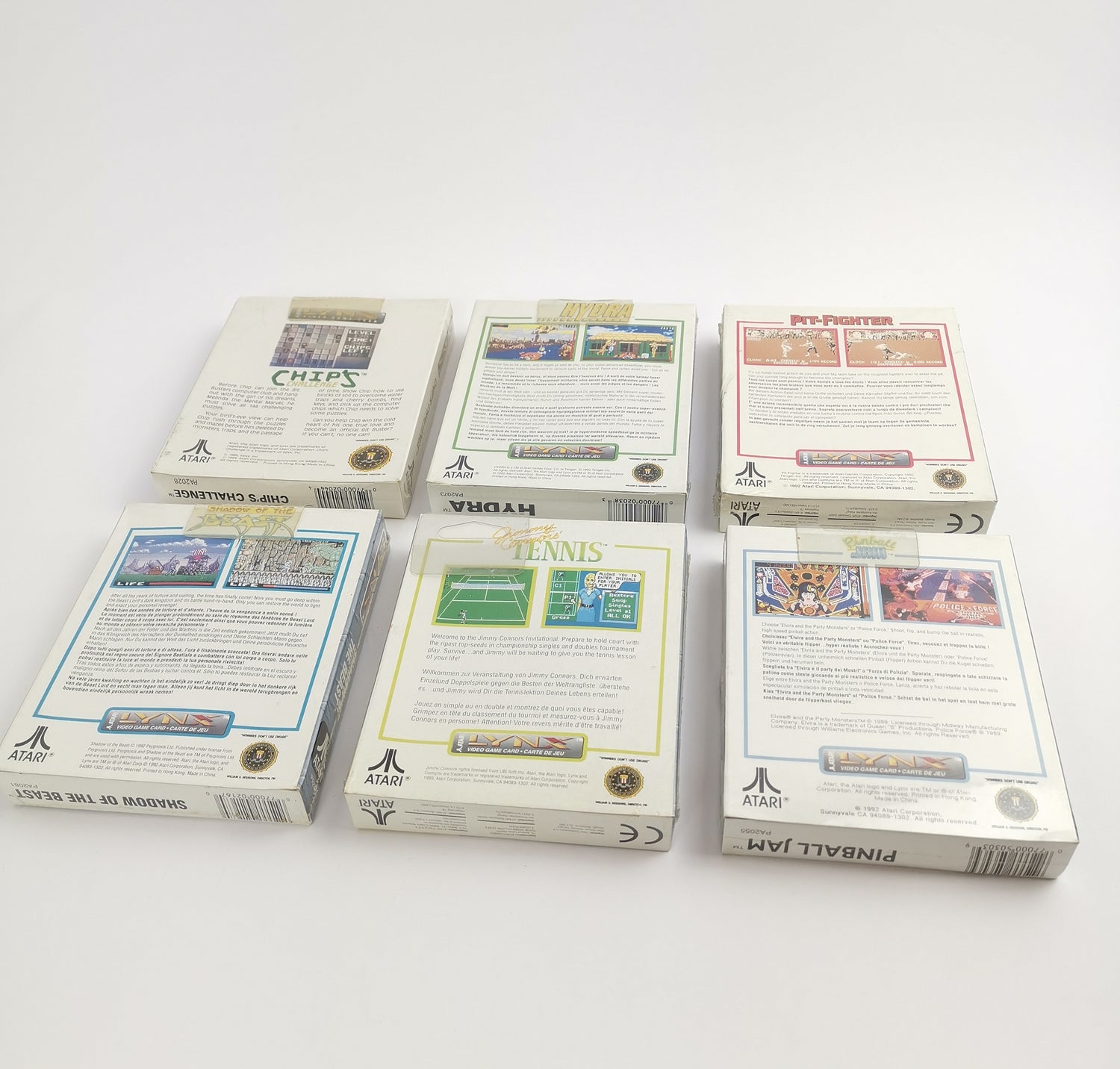 Atari Lynx 2 Handheld großes Konvolut mit 14 Spielen, 10 Sealed. OVP