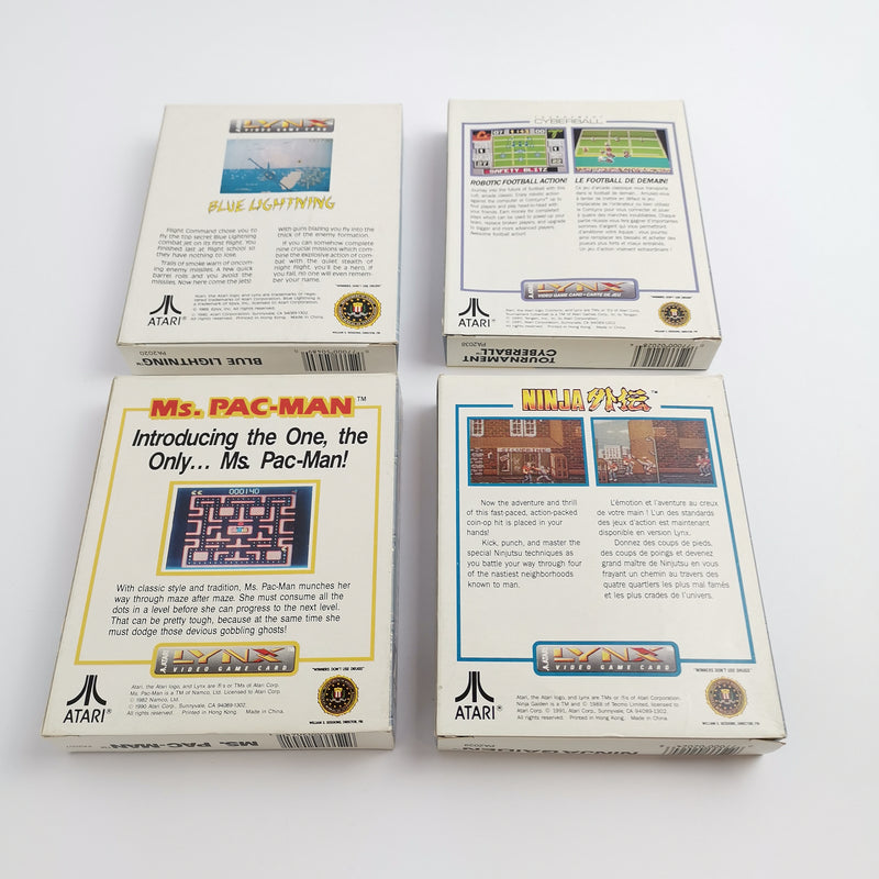 Atari Lynx 2 Handheld großes Konvolut mit 14 Spielen, 10 Sealed. OVP