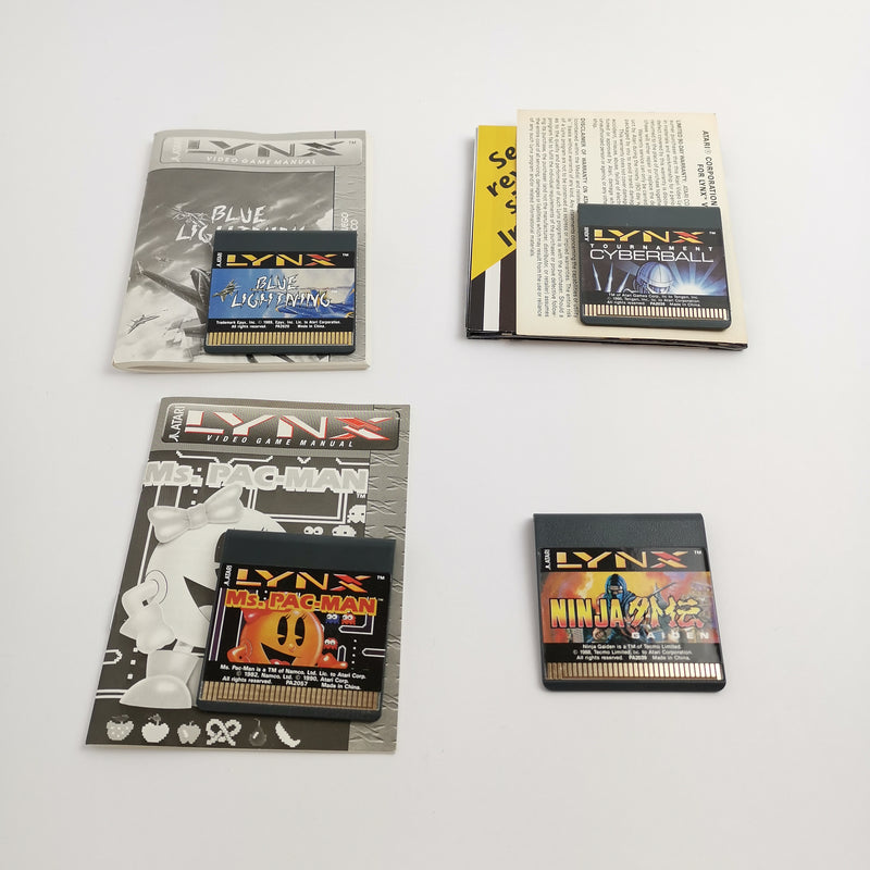 Atari Lynx 2 Handheld großes Konvolut mit 14 Spielen, 10 Sealed. OVP