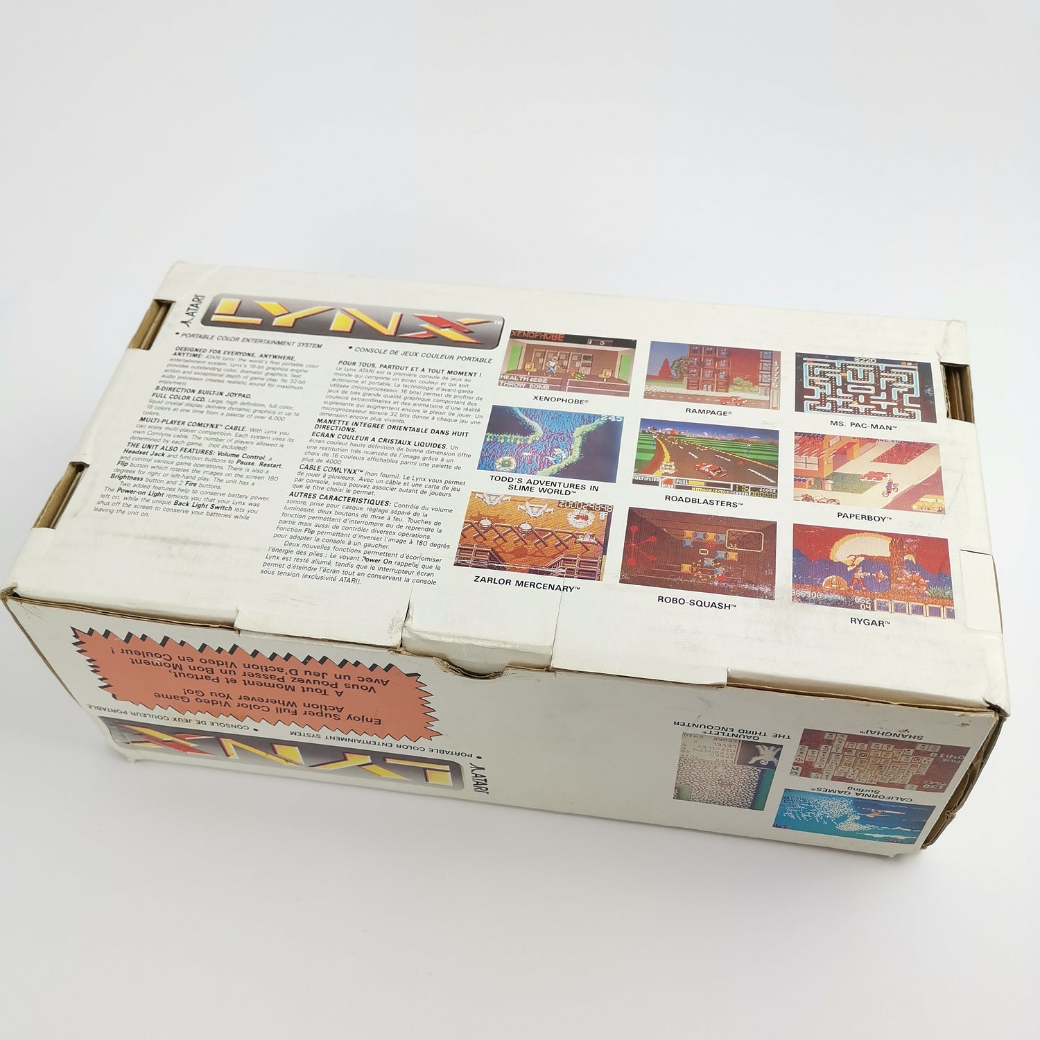 Atari Lynx 2 Handheld großes Konvolut mit 14 Spielen, 10 Sealed. OVP