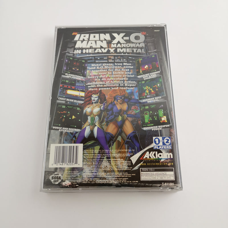 Sega Saturn Spiel " Iron Man X-0 Manowar in Heavy Metal " OVP | NTSC-U/C USA