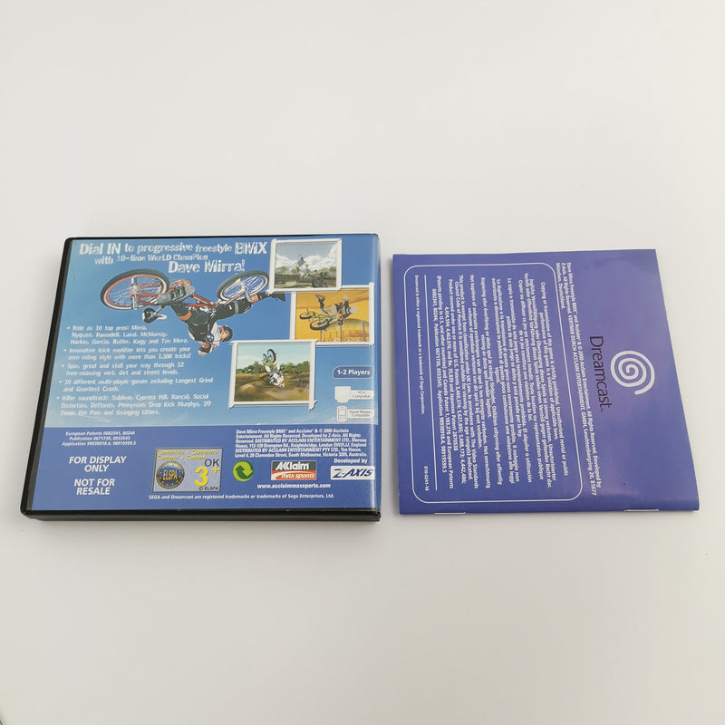 Sega Dreamcast Game "Dave Mirra Freestyle" For Display Only | ORIGINAL PAL PROMO