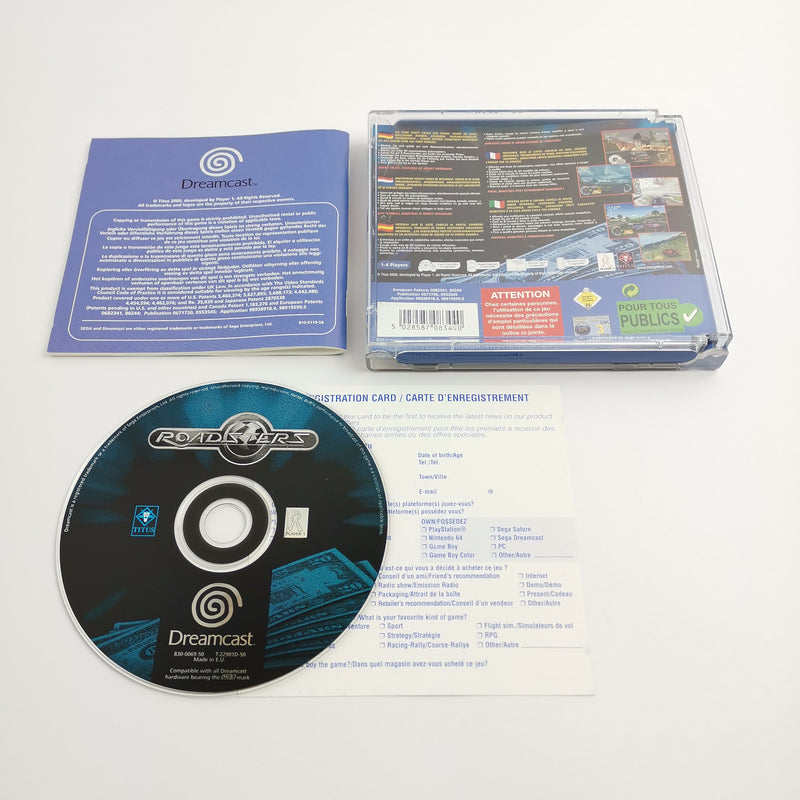 Sega Dreamcast Spiel " Roadsters " DC Autorennen | OVP | PAL TITUS