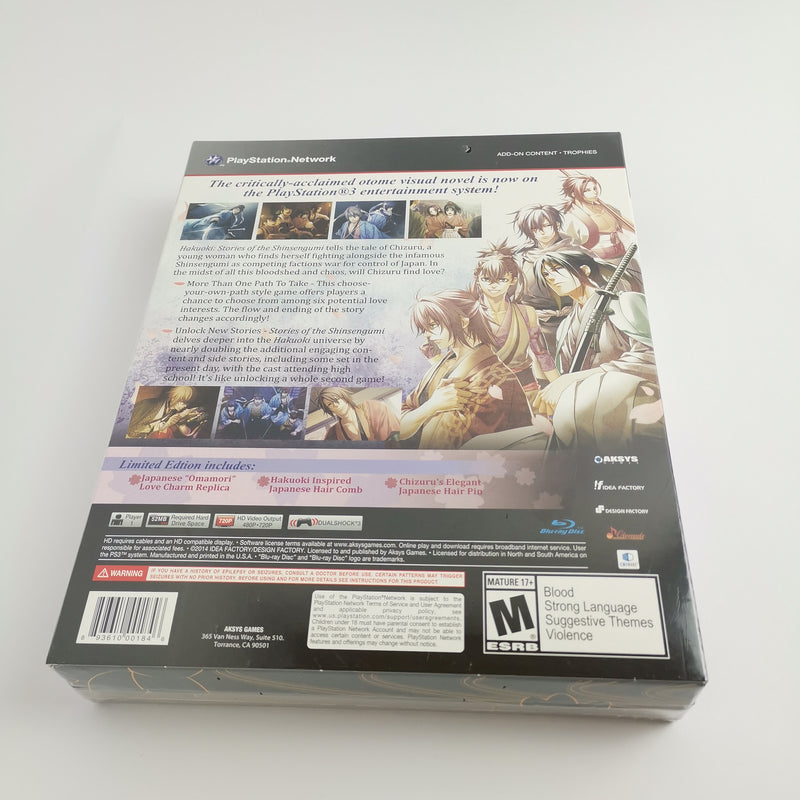 Sony Playstation 3 Spiel " Hakuoki Stories of the Shinsengumi " Limited Edition
