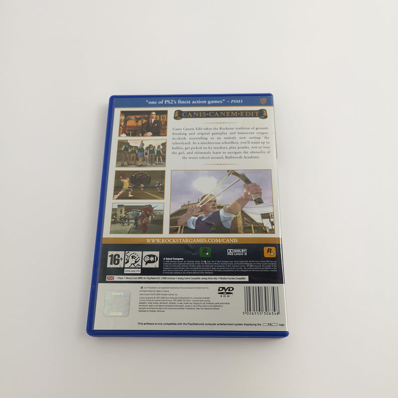 Sony Playstation 2 Game "Canis Canem Edit Bullworth Academy" PS2 | OVP PAL