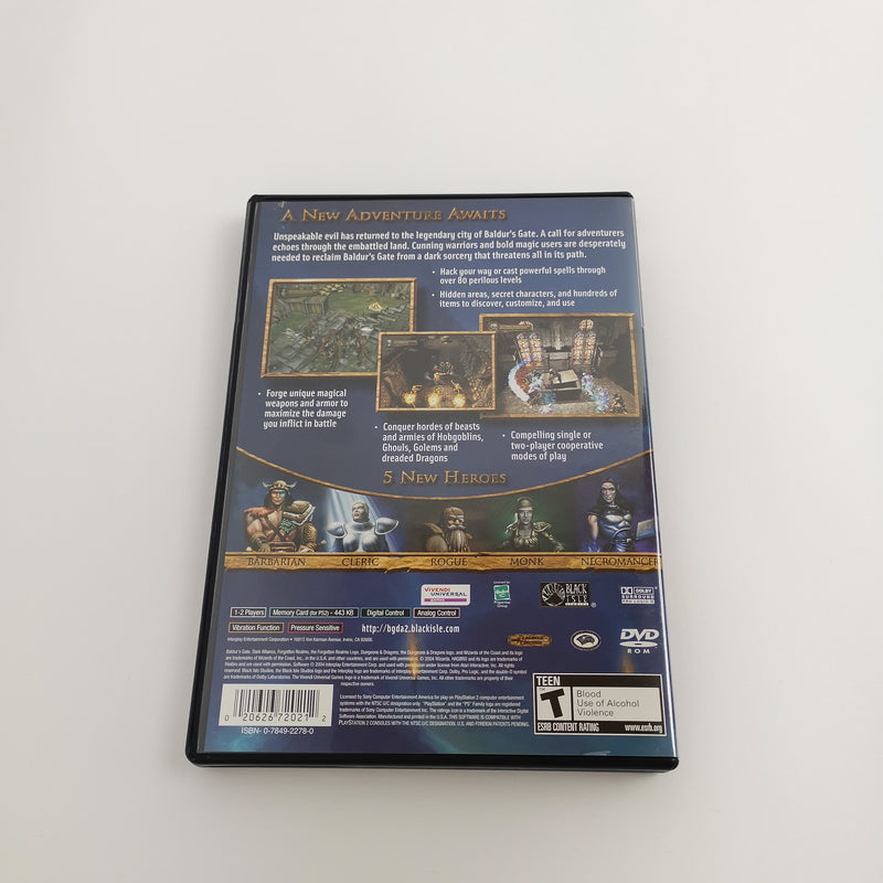 Sony Playstation 2 Spiel " Baldurs Gate Dark Alliance " PS2 OVP | NTSC-U/C USA