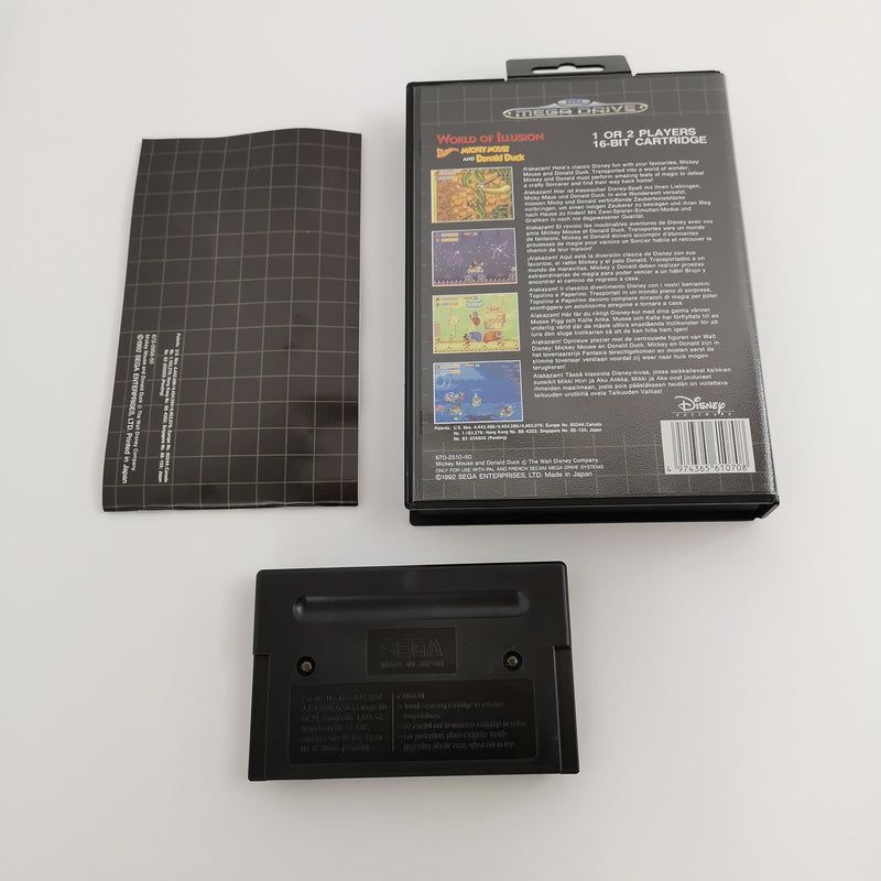 Sega Mega Drive World of illusion starring Mickey Mouse and Donald Duck OVP [2]