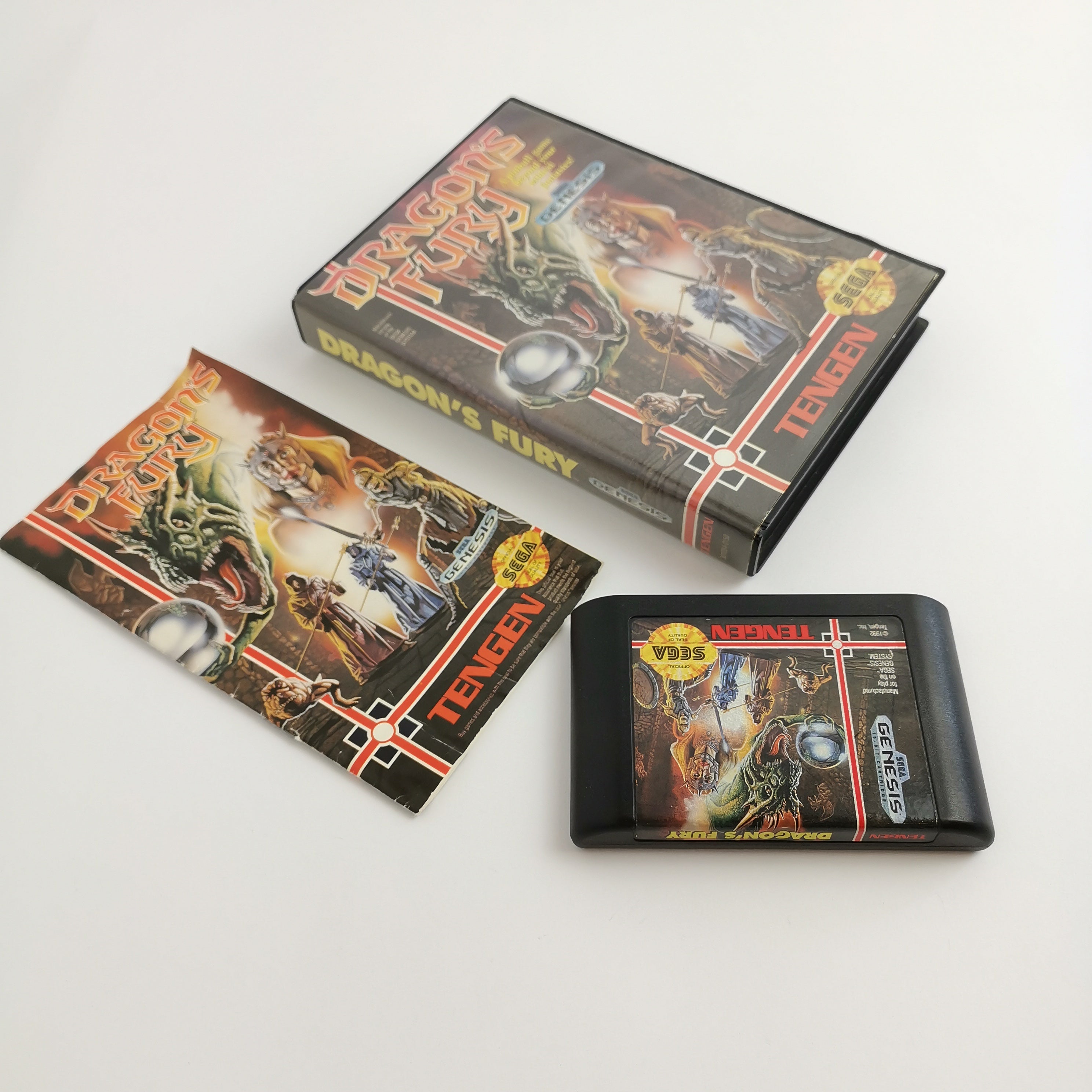 Sega Genesis Spiel " Dragons Fury " Mega Drive OVP | NTSC-U/C USA Version