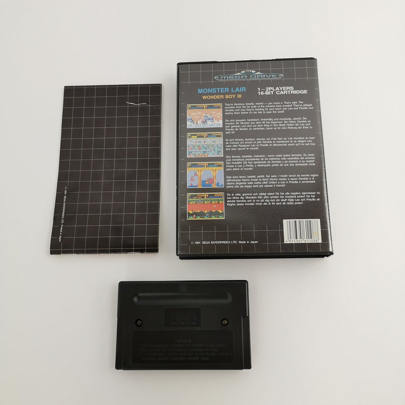 Sega Mega Drive Spiel " Monster Lair Wonder Boy III 3 " MD MegaDrive OVP PAL [2]