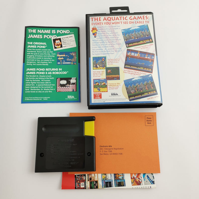 Sega Genesis Game "The Aquatic Games" Mega Drive NTSC-U/C USA | Original packaging