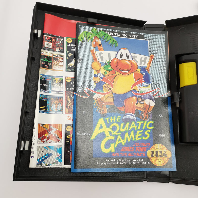 Sega Genesis Game "The Aquatic Games" Mega Drive NTSC-U/C USA | Original packaging