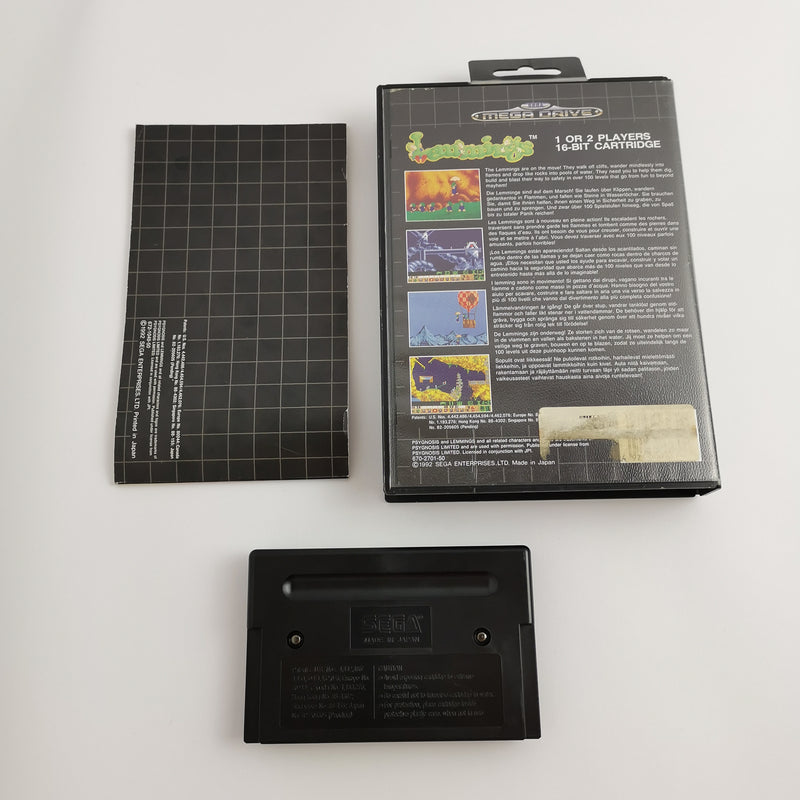 Sega Mega Drive Spiel " Action-Puzzle Lemmings " MD MegaDrive | OVP PAL