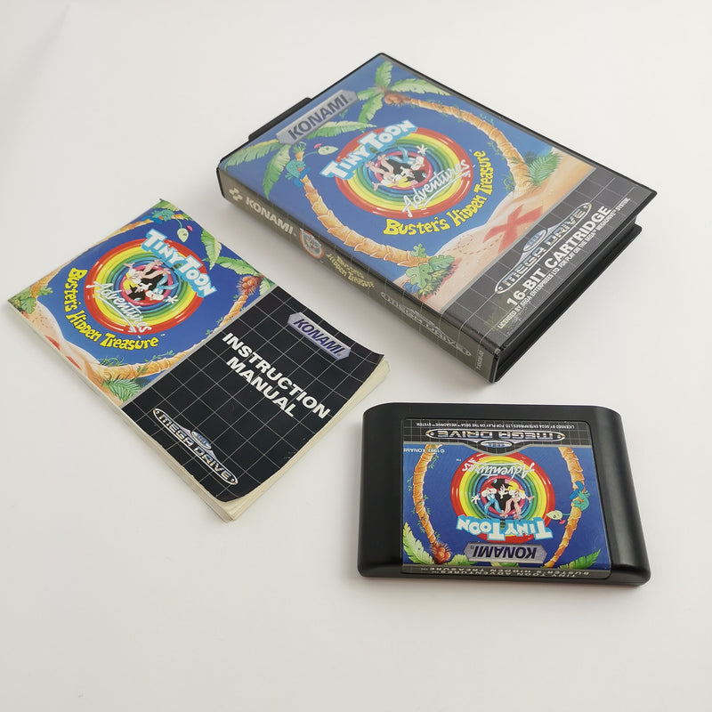 Sega Mega Drive Spiel " Tiny Toon Adventures Busters Hidden Treasure " OVP PAL
